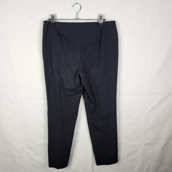 Lafayette 148 Cropped Bleecker Side Zip Straight Leg Dress Pants Size 4 - Picture 2 of 6